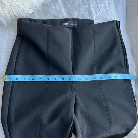 Zara Black Flared Pants/ Leggings - Picture 7 of 7